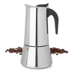 Mixpresso Stovetop Espresso Coffee Maker, Stainless Steel Percolator