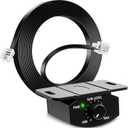 Universal Bass Control Knob, 6-Pin Subwoofer Volume Control with 11.48ft Extension Cable, Compatible with Most Car Amplifier, Copper Core, Easy Install