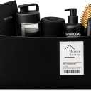 Felt Storage Bin - Foldable Fabric Storage Basket with Handles, Multi-Purpose Storage Organizer for Shelves, Closet, Toys, Clothes, Blankets, Bedroom, Living Room & Nursery, Black, Small