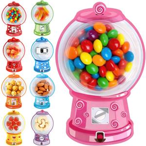 36 Pack Kids Valentines Day Cards Classroom Exchange - Bubble Gum Machine Design with Round Holders, DIY Candy Cards for School Party Favors, Gifts, Crafts & Rewards (9 Styles)