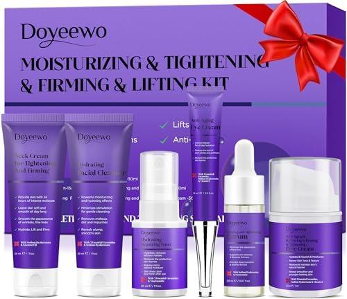Skin Care Set,Professional Womens Teens Tighten Lift Firm Skincare,Hydrate Anti-Aging Facial Skin Care Routine Kit Travel Gift Set,Birthday Christmas Secret Santa Gifts for Women Teenage Girl Wife Mom