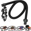 SUP Electric Air Pump Hose Tube Kit, 1 Hose+6 Nozzles+1 Extra Washer Gasket, Detachable Pump Air Tube Connectors Replacement Accessories for Stand Up Paddle Board Inflatable Boat Rafts Kayak