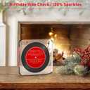 3 x Funny Birthday Gift - Vinyl Record Shaped Birthday Decor for Friends & Family, Unique Transparent Desk Decor with Heartwarming Wishes