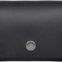 Handcrafted Leather Wallet  Double Pouch, Slim Design | Minimalist Front Pocket Wallet for Men & Women | Canadian Brand | Classic Rectangular Card Holder, Money Organizer, ID Case (Midnight Noir)