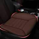MYFAMIREA Car Seat Cushion Pad 1.2" Thick Comfort Protector for Car Driver Seat Office Chair Home Use Memory Foam Cushion with Non Slip Bottom, 20'' x 18.5'', Coffee