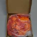 30-Pack Artificial Plumeria Flowers, Fake Silk Heads Flower Hawaiian Plumeria Petal for DIY Crafts/Dress/Wedding/Party Decoration [Orange, 3.9"/ 10cm]