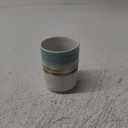 Stoneware Coffee Bar Utensil Holder Tea & Coffee Spoon & Stirrer Holder for Stir Stick Straw Teaspoon Holder Spoon Cup Small Utensil Jar (Green fields)