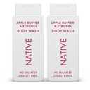 Native Body Wash with Naturally Derived Ingredients - Apple Butter and Strudel - For Women & Men, Sulfate, Paraben, & Dye Free Leaving Skin Soft and Hydrating | Fall Bundle, 18 oz - 2Pk (9 Fl Oz (Pack of 2))
