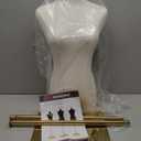 Female Mannequin Torso Women Dress Forms for Sewing Manicanequin Body High Stability Gold Metal Stand for Clothing Dress Jewelry Display Adjustable Height 50-70 Thin Body