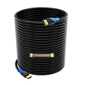 4K HDMI 100 FT Cable (HDMI 2.0,18Gbps) Ultra High Speed Gold Plated Connectors,Ethernet HDMI Cord, 4K@60HZ 2K 1080P 3D ARC Compatible with UHD TV Monitor Laptop Xbox PS4/PS5 ect(30m)
