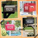 3 x 5 Sets Mailbox Numbers for Outside, Reflective Mailbox Number Stickers 3 Inch Self Adhesive Vinyl Waterproof Address Numbers 0-9 House Number for Outside Mailboxs Door Signs Cars Trucks Home Business