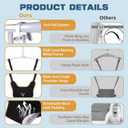 2 in 1 Baby Jumper & Swing, Foldable Stand, Toddler Swing Set for Indoor & Outdoor