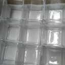 CONNOO 9 Pack Square Glass Vase 4" x 4" x 4", Clear Bulk Flower Vases for Centerpieces, Square Glass Cube Vase Floating Candle Holders for Wedding Party Home Decor