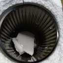 Large Cylinder Ribbed Brown Glass Flower Vase for Farmhouse Dining Table Centerpieces Decor (9.8")