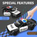 Yalujumb 4 Packs Emergency Vehicle Toy Playsets, Including Garbage Truck Play Police Car,Ambulance and Fire Truck with Spray,Lights & Sounds,Birthday Christmas Party Gifts Toys for Boys 3-5