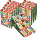 Cabilock Christmas Countdown Advent Calendar Boxes 10pcs 24gird Empty Advent Calendars to Fill Diy Paper Boxes Surprises For Christmas Holiday Packing