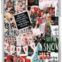 Winter Merry Christmas Case for iPhone 15,Christmas Aesthetic Collage, Trendy Soft TPU Bumper Cover Case for iPhone 15