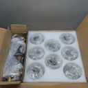 8-Light Sputnik Black Chandelier with Globe Glass Black and Gold Pendant Lights Bubble Light Chandeliers for Dining Room Farmhouse Kitchen Living Room Bedroom Office