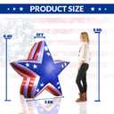 GOODENY USA 250th Anniversary 5.4FT USA Star for 4th of July Lawn Decor, Patriotic Inflatable LED Blow Up Outdoor Decoration for 2026 Semicentennial Independence Day