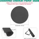 30.7'' Portable Dance Floor Mat for Ballet & Tap Training - 1.3cm Thick Turning Board for Dancers, Ideal Figure Smooth Practice Mat with Non-Slip Surface for Pirouette & Dance Exercises