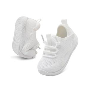 relxfeet Toddler Boys Girls Shoes Little Kids Sneakers Lightweight Breathable Slip on Walking Tennis Shoes 12.0 White
