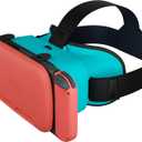 Orzly VR Headset Designed for Nintendo Switch & Switch OLED Console with Adjustable Lens for a Virtual Reality Gaming Experience and for Labo VR - Colour Pop - Gift Boxed Edition Tanami