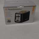 Toastmaster 2-Slice Cool Touch Toaster, black with stainless accent