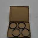 100.1mm to 87.1mm Car Wheel Hub Centric Rings Black Polycarbonate Wheels Center Shaft Shock Absorbing Hubrings 4 Pcs