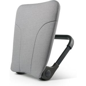 READY ROCKER Deluxe Slate | Adjustable Ergonomic Portable Rocker | Back Pain Relief & Relaxation | Black Rocker & Deluxe Cover | Back & Lumbar Support for Chair | Lightweight & Portable | 3.0 Model (Gray and Black)