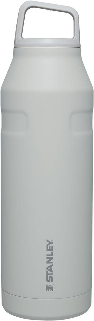 Stanley IceFlow Cap and Carry Water Bottle | Wide Mouth Twist Lid | Lightweight & Leakproof for Travel & Sports | Insulated Stainless Steel | BPA-Free (Fog Glimmer)