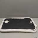 FISYOD Foldable Laptop Table, Portable Lap Desk Bed Table Tray, Laptop Stand with Cup Holder & Tablet Slot & Lifting Handle for Working Writing Drawing & Eating (Black)