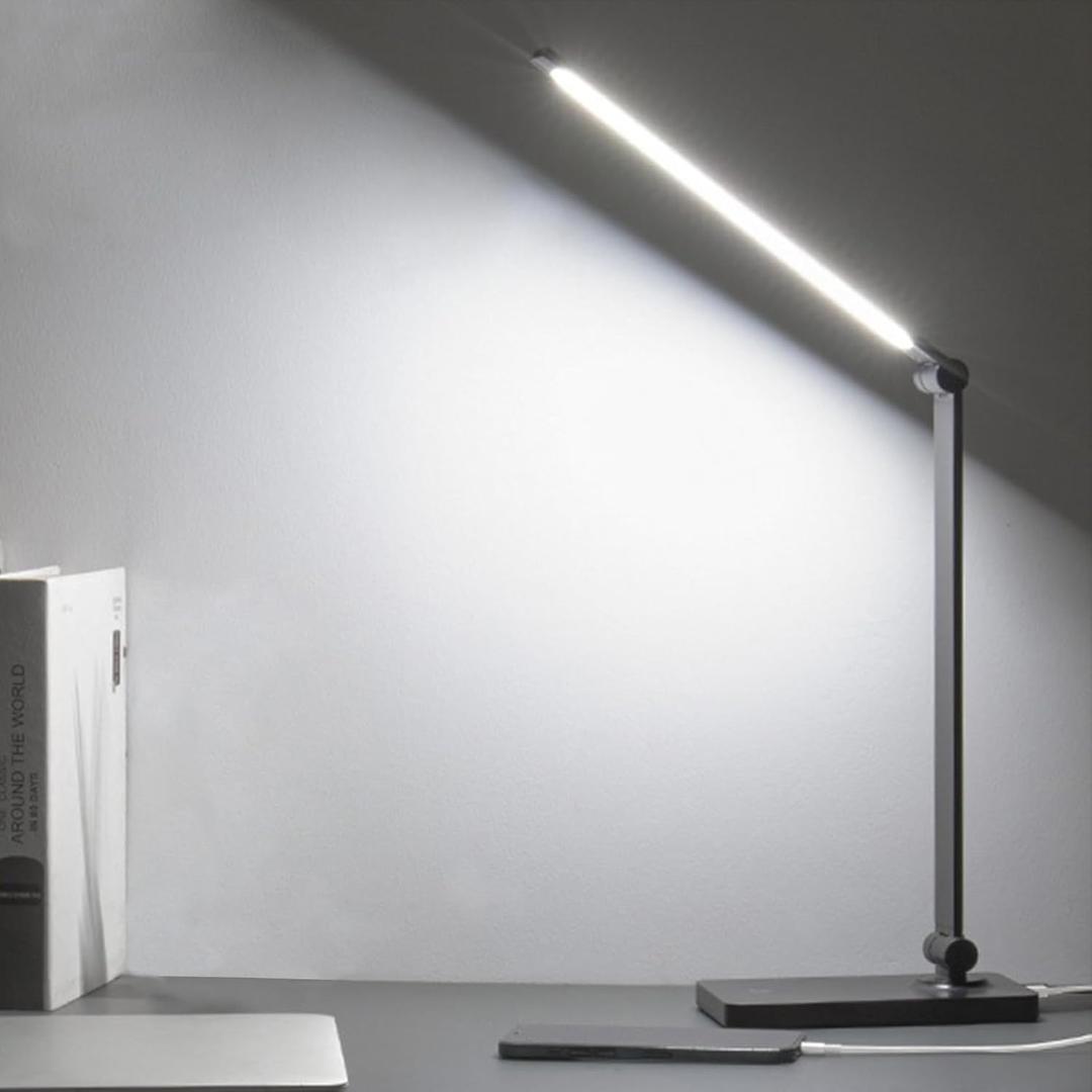 Rechargeable Desk Lamp LED Desk Lamps Eye-Caring Desk Lamps Dimmable Office Lamp with USB Chager Touch Control for Home Office Student Dormitory
