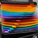 Fireproof Document Box with Combination Lock, Fireproof Water Resistant Hard Case Safe Box for Important Documents Certificates Laptop Passports