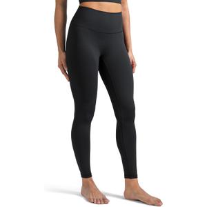 Colorfulkoala Dreamlux No Front Seam Leggings for Women 25" Inseam, High Waisted Buttery Soft Yoga Pants (Small, Black)