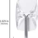 MOVELYST 15 Small Hooks+30 Removable Strips, Clear Wire Hanger Hooks, Damage-Free Utility Hooks, Heavy Duty with Adhesive Strips, No Tools Wall Hook for Hanging, Value Pack