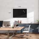 U Brands 20" x 30" Magnetic Chalkboard with White Wood Frame, Blackboard Surface, Wall Mountable, Home, Classroom & Office Organization, Memo & Message Board