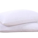 Goose Feathers and Down White Pillow Inserts, Bed Sleeping Hotel Collection Pillows Set of 2 Standard Size 20x26
