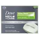 Dove Men+Care Bar 3 in 1 Cleanser for Body, Face, and Shaving Extra Fresh 14 Bars to Clean and Hydrate Skin Body and Facial Cleanser Mandarin Citrus, Patchouli, and Rosemary scent 3.75 oz