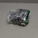 PATIKIL 3" Duct Connector Flange, 2 Pack Dryer Vent Wall Plate Square to Round Straight with Clamp for Air Heating Cooling Ventilation Exhaust Fan, Black