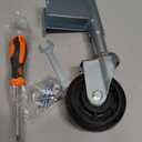 Homhoo Spring Loaded Gate Casters 4” Heavy Duty Gate Caster Wheels with Hardware 330 Lbs Load Capacity