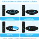 Motorized Rotating Display Stand, Remote Control Rotating Display Stand, 360 Degree Mute 330 Lbs Load Electric Rotating Platform for Photography Products, Live Video Show, Angle Speed, Wired