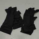 Donfri 2 Pairs Copper Arthritis Compression Gloves Women Men Black (M)