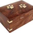 Iblay Rosewood Pet Urn Box - Peaceful Pet Memorial Keepsake Urn for Dogs,Cats (Medium1 : 7.5" x 5.5" x 3.5" - 100lbs or 45kg)