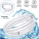 UNIFAMLIY 2 Pack Portable Air Conditioner Drain Hose 10Ft, Universal AC Drain Hose Kit, Kink-Free Drain Hose for Air Conditioner with 3/5 Inch Connector and Clamp Window AC Mini-Split Unit Parts
