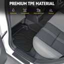 Floor Mats for Mazda CX-50 2023-2026, All Weather Floor Mats Trunk Cargo Liner with Backrest Protectors and Door Sill Guards Accessories, Full Coverage Set (Fit Gas Models)