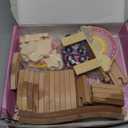 Unicorn Wooden Train Set for Toddler Girls Ages 2-4 Magical Fairy 38 Pcs Toddler Girl Toys with Railway Track Fantasy Toys for Girls 3-5 Year Old Kids