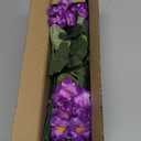 Artificial Geranium Fake Flowers for Outdoors Decoration, 6 Bundles Silk Geraniums Flower UV Resistant Look Real Faux Plants for Outside Planter Front Door Garden Patio Balcony Yard Home, Purple