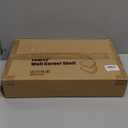 Corner Floating Shelves, Rustic Brown Wood, Set of 2, Wall Mount Storage with Guardrail for Bathroom Kitchen Living Room (Black)