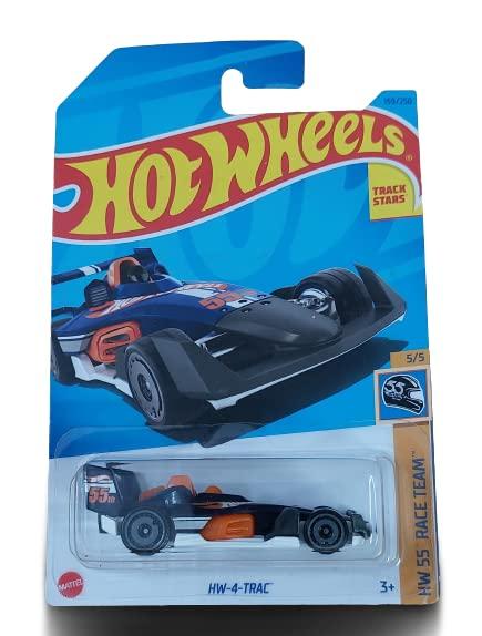 Hot Wheels HW-4-TRAC 5/5 HW55 Race Team 159/250 Die Cast Car New Edition 2023, Blue
