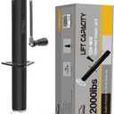 Trailer Tongue Jack 2000lb Lift Capacity, 15" Lift A-Frame Heavy Duty - Manual Sidewind Utility Trailer Jack for RV Camper